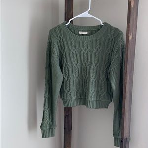 XS Womens Green Knit Sweater
